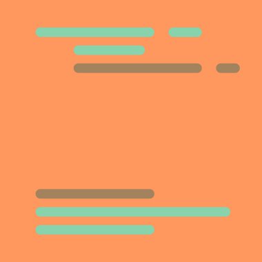 Ekran vektör illüstrasyonunda kod, düz çizgi çizgi kodlama çizgileri simülasyonu 