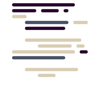 Ekran vektör illüstrasyonunda kod, düz çizgi çizgi kodlama çizgileri simülasyonu 