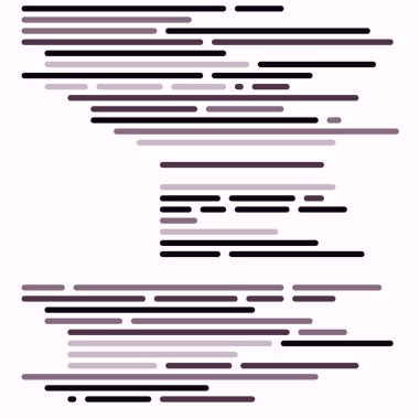 Ekran vektör illüstrasyonunda kod, düz çizgi çizgi kodlama çizgileri simülasyonu 