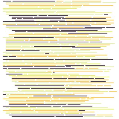 Ekran vektör illüstrasyonunda kod, düz çizgi çizgi kodlama çizgileri simülasyonu 