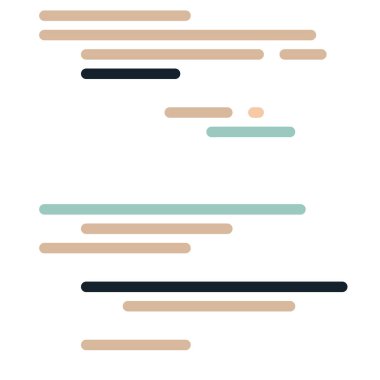 Ekran vektör illüstrasyonunda kod, düz çizgi çizgi kodlama çizgileri simülasyonu 