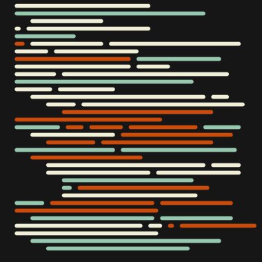 Ekran vektör illüstrasyonunda kod, düz çizgi çizgi kodlama çizgileri simülasyonu 