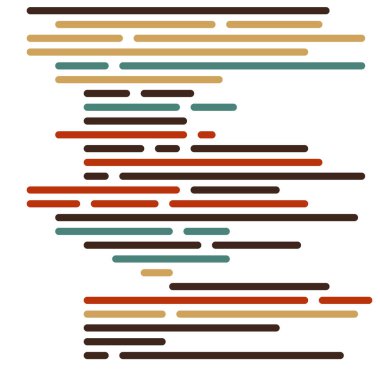 Ekran vektör illüstrasyonunda kod, düz çizgi çizgi kodlama çizgileri simülasyonu 