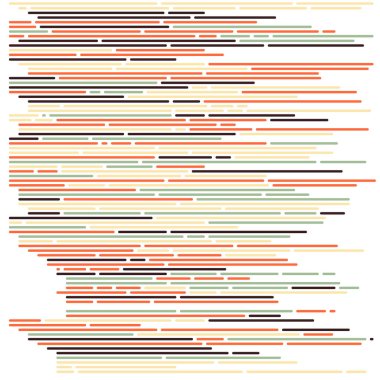Ekran vektör illüstrasyonunda kod, düz çizgi çizgi kodlama çizgileri simülasyonu 