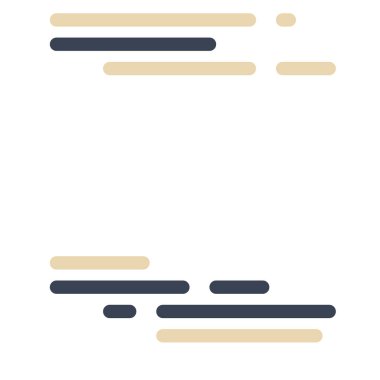 Ekran vektör illüstrasyonunda kod, düz çizgi çizgi kodlama çizgileri simülasyonu 