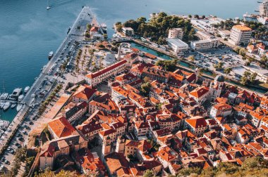 Eski Kotor Town manzarası. Karadağ