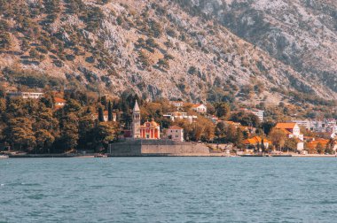 Dobrota, Kotor, Karadağ - 27 Eylül 2018: Crkva sv. Mateja (St. Matthew Kilisesi.)