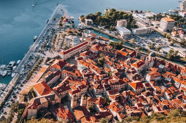 Old Kotor Town top view. Montenegro