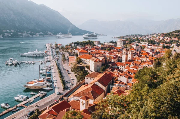 Oude Binnenstad Van Kotor Boka Kotorska Montenegro — Stockfoto