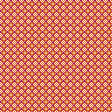 Soyut çapraz desenli üretken hesaplama sanatı çizimi 