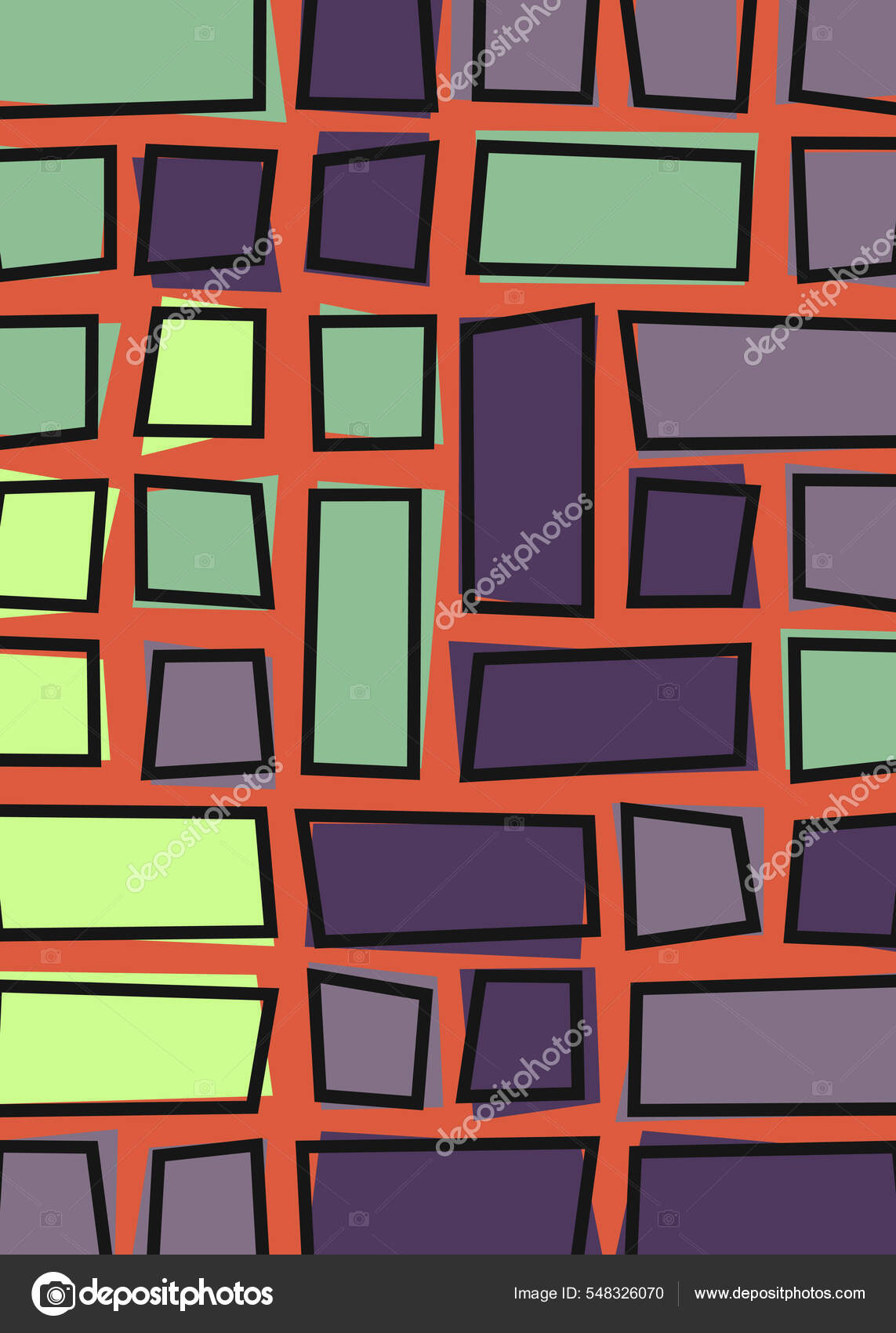 Art Vector Background Generative Rectangles Stock Vector Image by ...