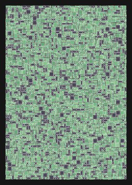 soyut rastgele geometrik şekiller, üretken sanat, vektör illüstrasyonu