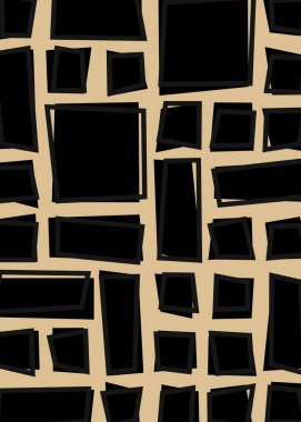 soyut rastgele geometrik şekiller, üretken sanat, vektör illüstrasyonu