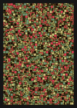 soyut rastgele geometrik şekiller, üretken sanat, vektör illüstrasyonu