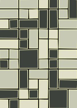 soyut geometrik şekiller, üretken sanat, vektör illüstrasyonu