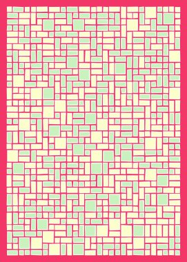 soyut geometrik şekiller, üretken sanat, vektör illüstrasyonu