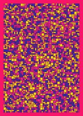 soyut geometrik şekiller, üretken sanat, vektör illüstrasyonu