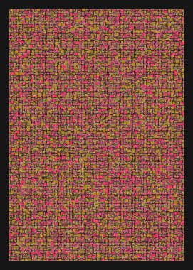 soyut geometrik şekiller, üretken sanat, vektör illüstrasyonu