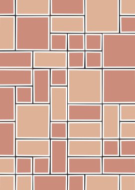 soyut rastgele geometrik şekiller, üretken sanat, vektör illüstrasyonu