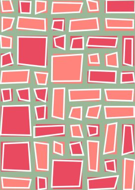 Üretken dikdörtgenlere sahip sanat vektörü arkaplanı 