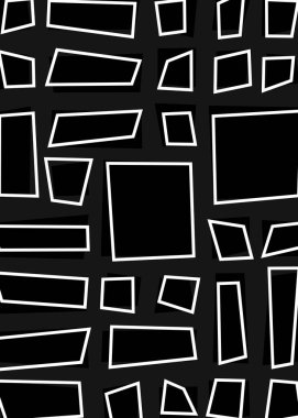 soyut rastgele geometrik şekiller, üretken sanat, vektör illüstrasyonu