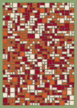 soyut geometrik şekiller, üretken sanat, vektör illüstrasyonu