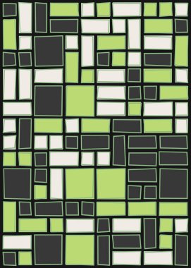 soyut geometrik şekiller, üretken sanat, vektör illüstrasyonu