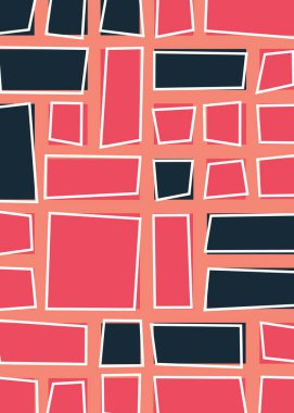 soyut geometrik şekiller, üretken sanat, vektör illüstrasyonu