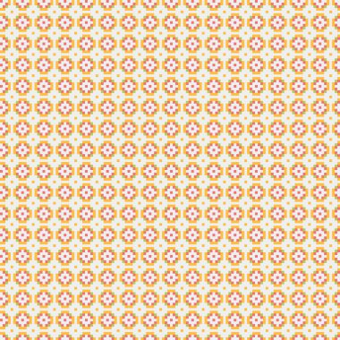 Geometrik şekilli kusursuz desen vektör çizimi