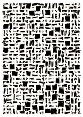 soyut rastgele geometrik şekiller, üretken sanat, vektör illüstrasyonu