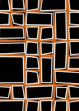 soyut geometrik şekiller, üretken sanat, vektör illüstrasyonu