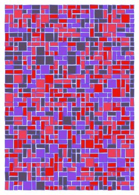 soyut geometrik şekiller, üretken sanat, vektör illüstrasyonu