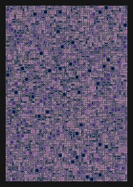 soyut rastgele geometrik şekiller, üretken sanat, vektör illüstrasyonu