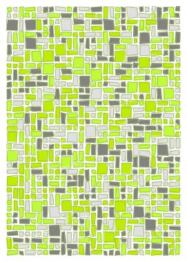 soyut rastgele geometrik şekiller, üretken sanat, vektör illüstrasyonu