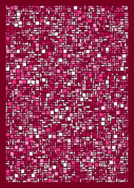 soyut geometrik şekiller, üretken sanat, vektör illüstrasyonu