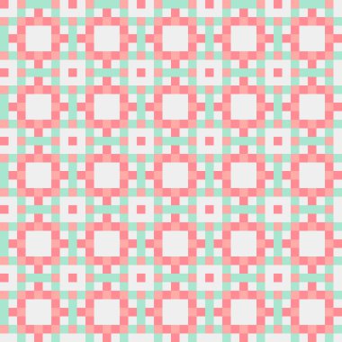 Geometrik şekilli kusursuz desen, vektör illüstrasyonu