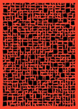 soyut geometrik şekiller, üretken sanat, vektör illüstrasyonu