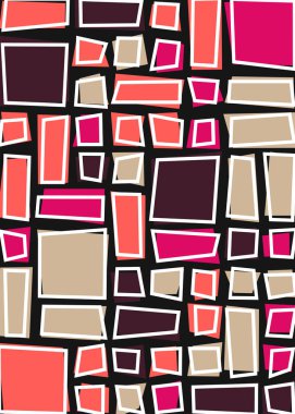 soyut geometrik şekiller, üretken sanat, vektör illüstrasyonu