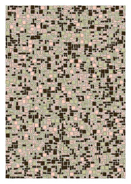 soyut geometrik şekiller, üretken sanat, vektör illüstrasyonu