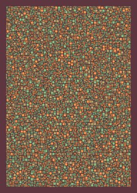 soyut geometrik şekiller, üretken sanat, vektör illüstrasyonu