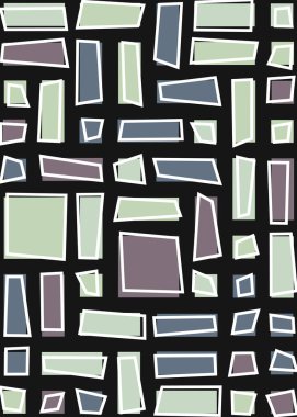 soyut geometrik şekiller, üretken sanat, vektör illüstrasyonu