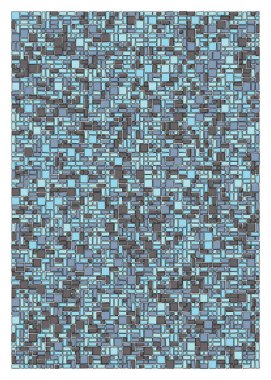 soyut geometrik şekiller, üretken sanat, vektör illüstrasyonu