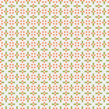 Soyut geometrik desen üretken hesaplama sanatı illüstrasyonu, fayans renk parçalarının taklidi