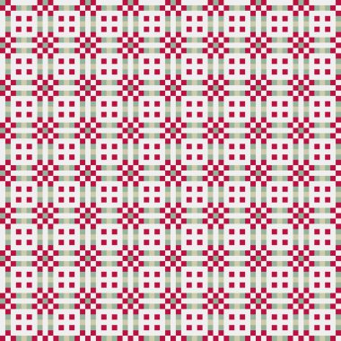 Kırmızı ve beyaz pürüzsüz desen. vektör illüstrasyonu