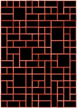 soyut rastgele geometrik şekiller, üretken sanat, vektör illüstrasyonu