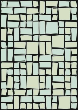 soyut geometrik şekiller, üretken sanat, vektör illüstrasyonu