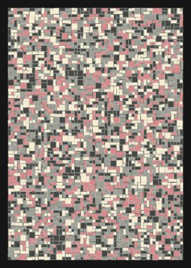 soyut rastgele geometrik şekiller, üretken sanat, vektör illüstrasyonu