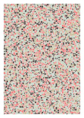 soyut geometrik şekiller, üretken sanat, vektör illüstrasyonu