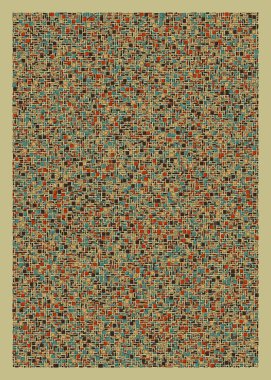 soyut rastgele geometrik şekiller, üretken sanat, vektör illüstrasyonu