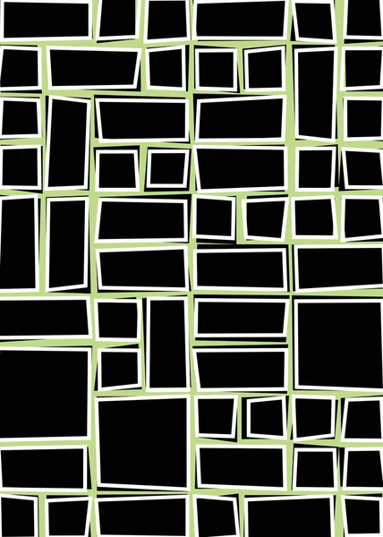 Abstrakta Slumpmässiga Geometriska Former Generativ Konst Vektorillustration — Stock vektor